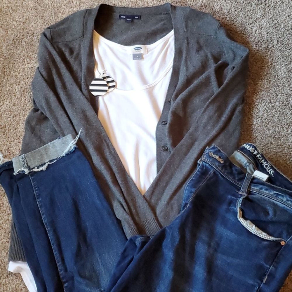 Button down sweater